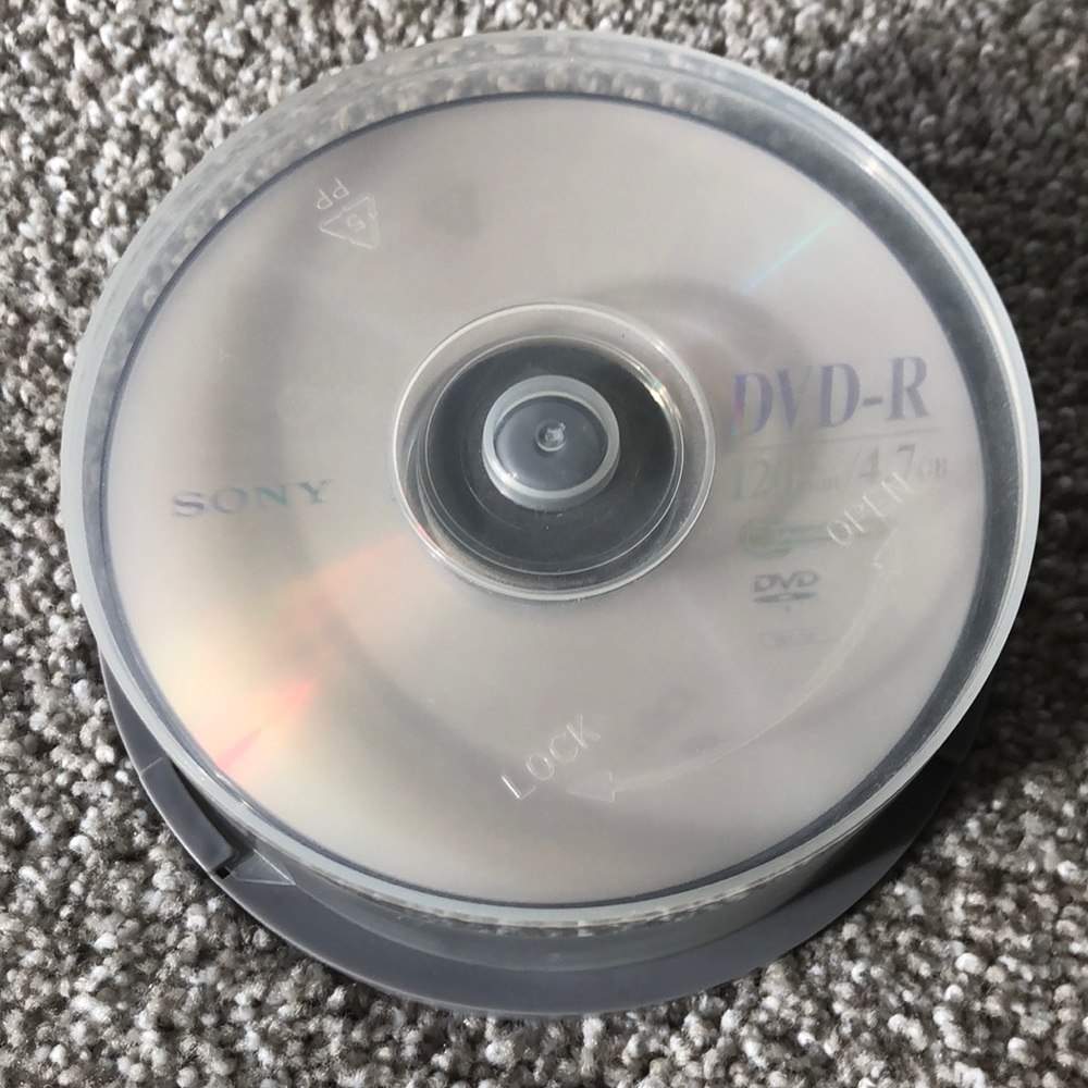 NEW Sony DVD-R 120min 4.7GB